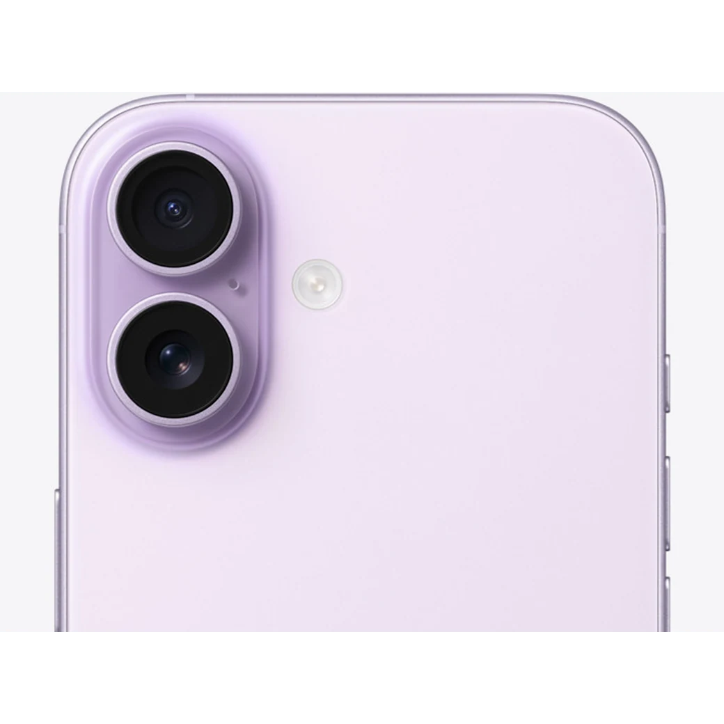 iPhone 17 Lavanda, detalle posterior oficial; visual de referencia, no inventario confirmado de Tecno Express