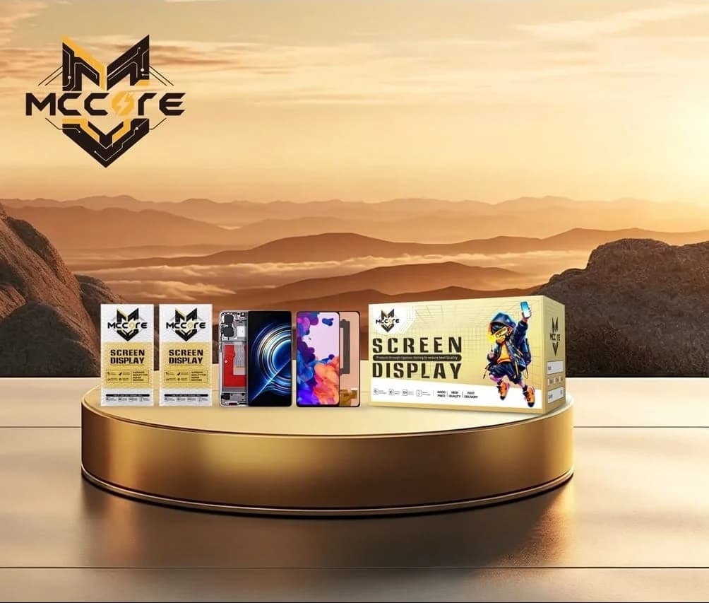 Material promocional de pantallas MCCore, de referencia